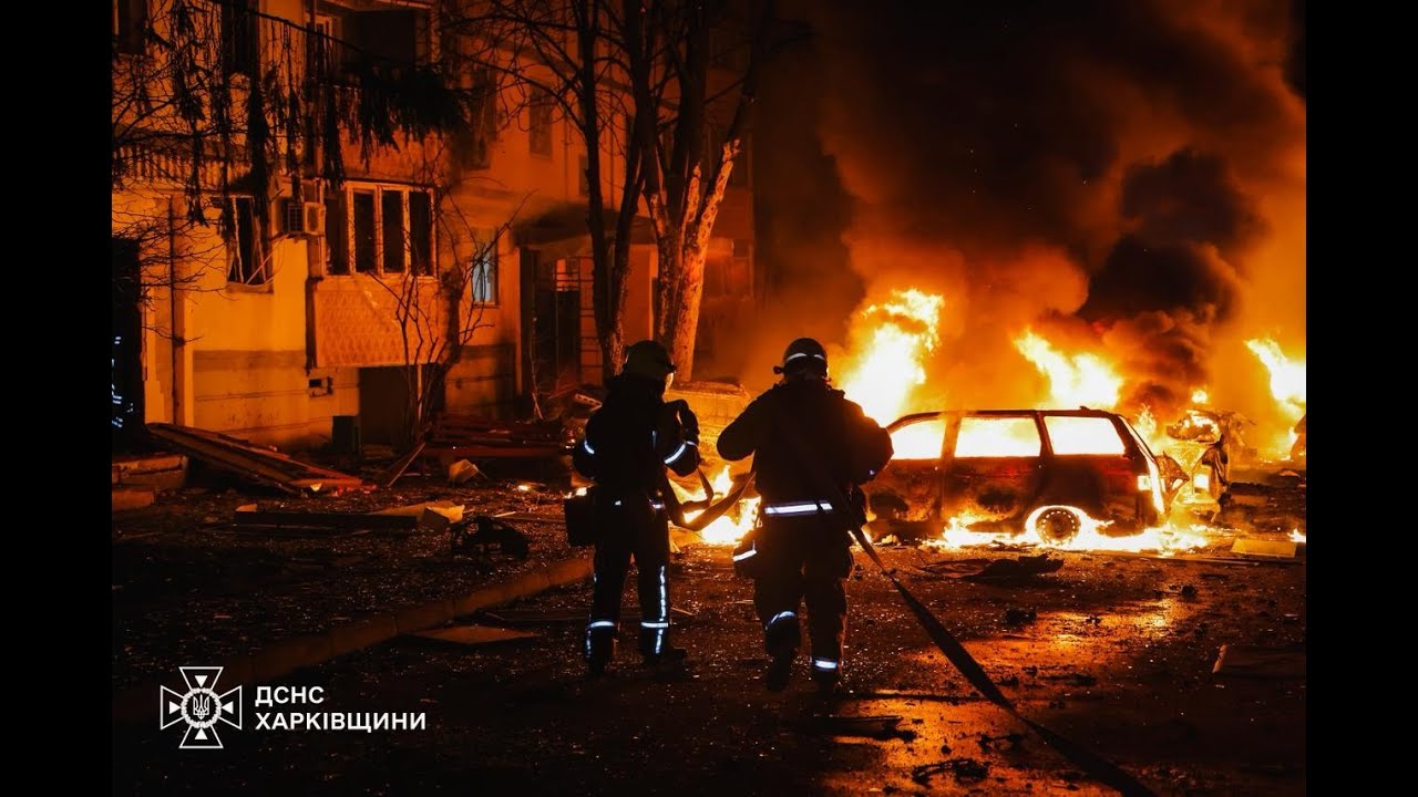Харків: 32 постраждалих, пожежі та руйнування після нічного удару БпЛА